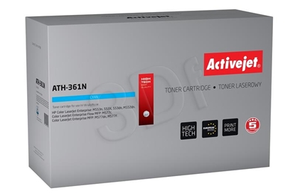 Picture of Activejet ATH-361N Toner (replacement for HP 508A HP508A CF361A; Supreme; 5000 pages; cyan)