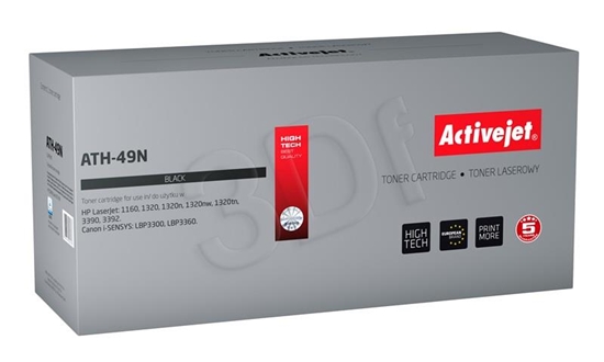 Изображение Activejet ATH-49N toner (replacement for HP 49A Q5949A, Canon CRG-708; Supreme; 3200 pages; black)