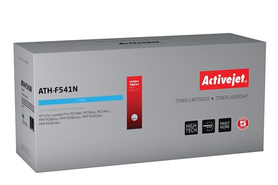 Picture of Activejet ATH-F541N toner (replacement for HP 203A HP203A CF541A CRG 054 CRG054; Supreme; 1300 pages; cyan)