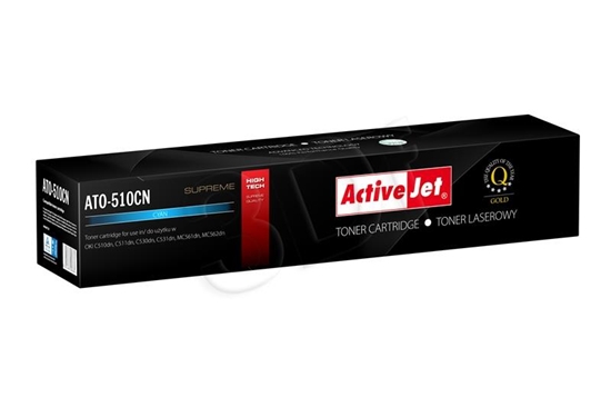 Picture of Activejet ATO-510CN Toner (replacement OKI 44469724; Supreme; 5000 pages; cyan)