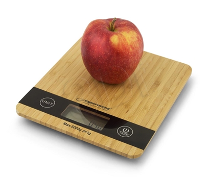 Picture of Esperanza EKS005 Electronic kitchen scale Bambus Tabletop Rectangle