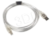 Изображение Lanberg CA-USBA-12CC-0018-TR USB cable USB 2.0 1.8 m USB B Transparent