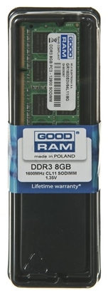 Attēls no Goodram 8GB DDR3 PC3-12800 SO-DIMM memory module 1600 MHz