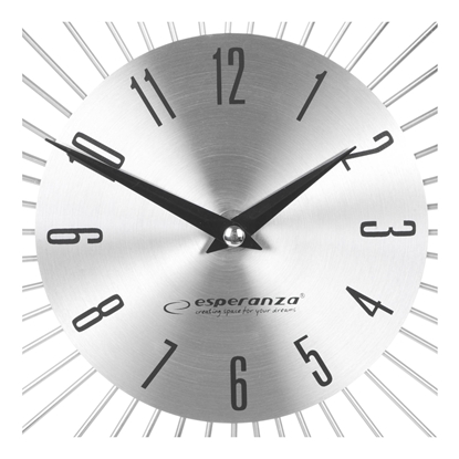 Attēls no Esperanza EHC002 wall clock Mechanical wall clock Round Stainless steel