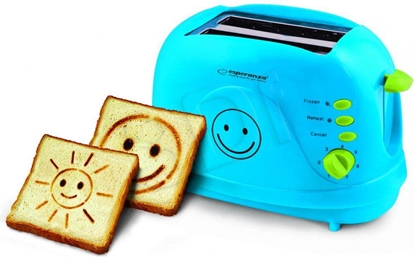 Attēls no Esperanza EKT003B Toaster 750 W Blue