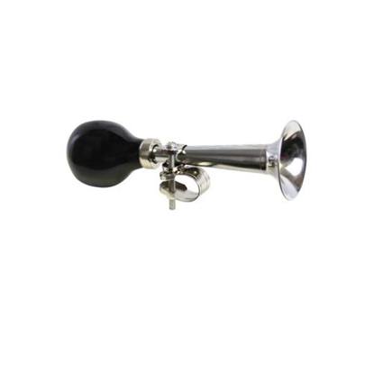 Picture of CYCLETECH Chrome Air Horn Steel 18 cm / Melna / Sudraba