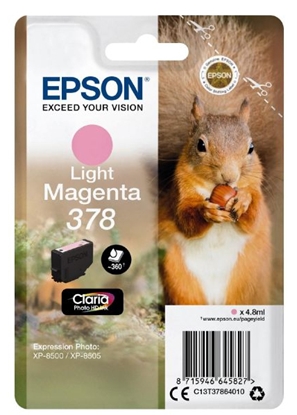 Изображение Epson ink cartridge 378 light magenta Claria Photo HD   T 3786
