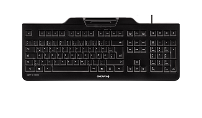 Attēls no CHERRY KC 1000 SC keyboard USB QWERTZ German Black