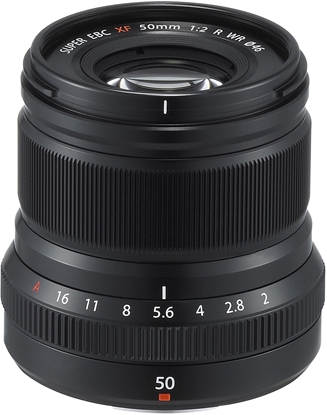 Picture of Fujinon XF 50mm f/2 R WR lens, black