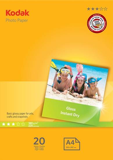 Picture of Kodak photo paper A4 glossy 180g 20 sheets
