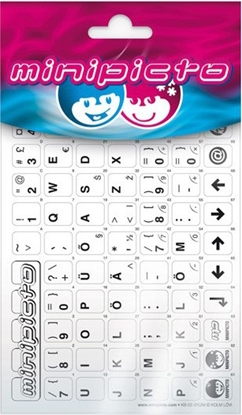 Attēls no Minipicto keyboard sticker EST KB-UNI-EE01-WHT, white/black