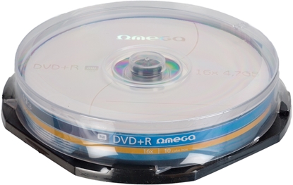 Attēls no Omega DVD+R 4.7GB 16x 10pcs spindle