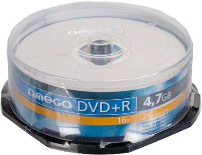 Attēls no Omega DVD+R 4.7GB 16x 25pcs spindle