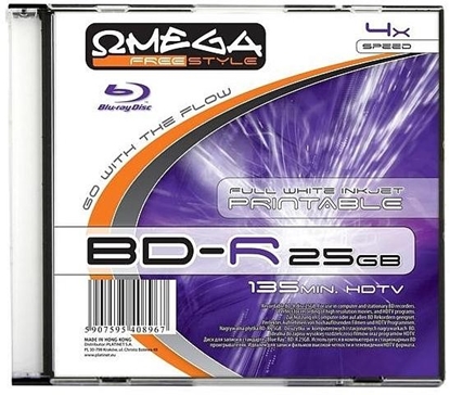 Attēls no Omega Freestyle BD-R Printable 25GB 6x slim