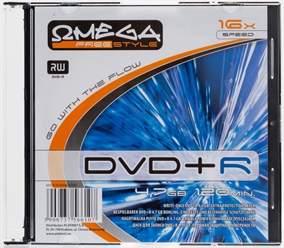 Attēls no Omega Freestyle DVD+R 4.7GB 16x slim