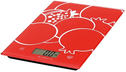 Изображение Omega kitchen scale OBSKR, red