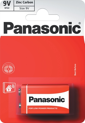 Attēls no Panasonic battery 6F22RZ/1B 9V