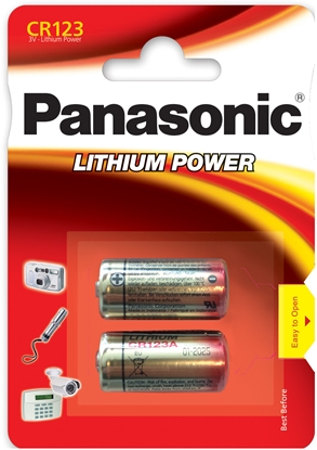 Attēls no Panasonic battery CR123AL/2B