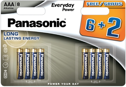 Picture of Panasonic Everyday Power battery LR03EPS/8B (6+2)