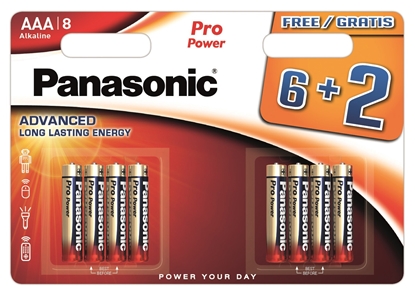 Picture of Panasonic Pro Power battery LR03PPG/8B (6+2)