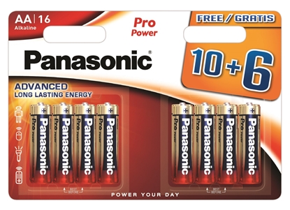 Picture of Panasonic Pro Power battery LR6PPG/16B 10+6pcs