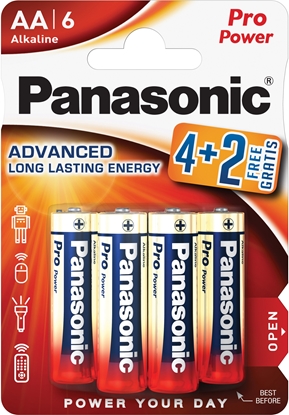 Attēls no Panasonic Pro Power battery LR6PPG/6B (4+2)