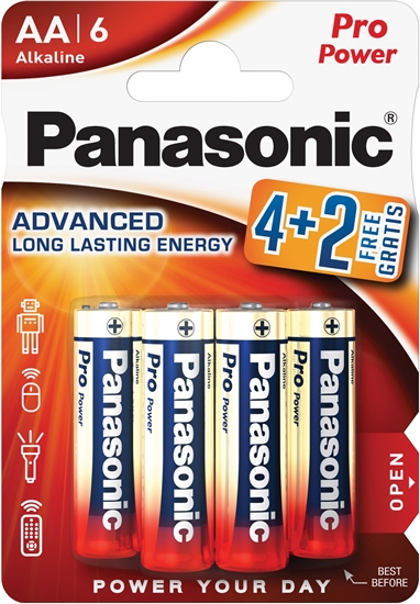 Picture of Panasonic Pro Power battery LR6PPG/6B (4+2)