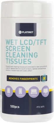 Picture of Platinet LCD cleaning wipes PFS5875 100pcs