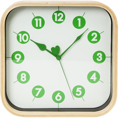 Picture of Platinet wall clock Morning, green (42988)