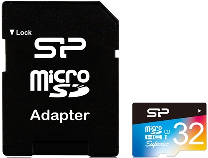 Attēls no Silicon Power memory card microSDHC 32GB Superior UHS-I U1 + adapter
