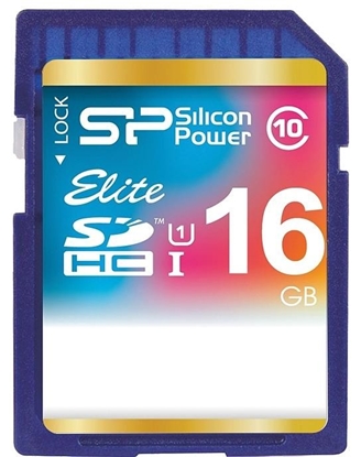 Picture of Silicon Power memory card SDHC 16GB Elite