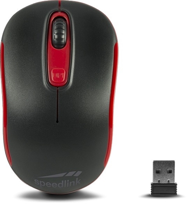Attēls no Speedlink wireless mouse Ceptica Wireless, black/red (SL-630013-BKRD)