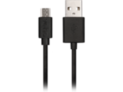Изображение Veho Pebble USB-A to micro-USB Universal Charge and Sync 0.2m/0.7ft Cable – Black (VCL-001-M-20CM)