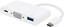Изображение Vivanco adapter USB-C - VGA 3in1, white (34294)