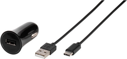 Attēls no Vivanco car charger USB-C 3A 1m, black (38669)