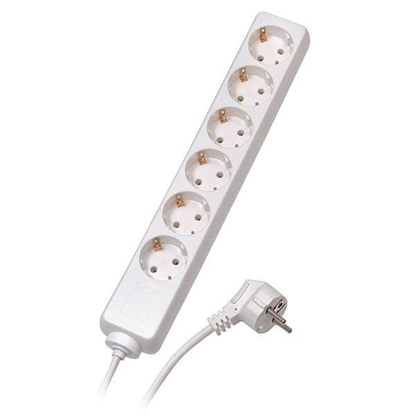 Изображение Vivanco extension cord 6 sockets 1.4m, white (28258)