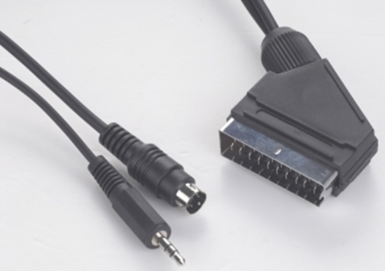 Picture of Gembird SCART plug to S-Video+audio cable 5m