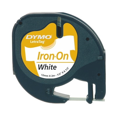 Picture of Dymo Letratag Iron-On white 12 mm x 2 m