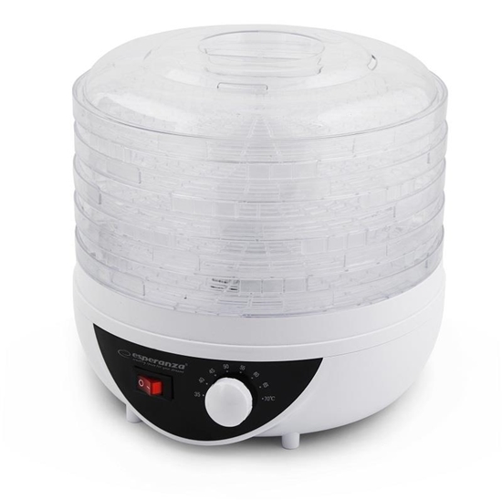 Изображение Esperanza EKD002 food dehydrator Black,Transparent,White 250 W