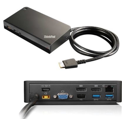 Attēls no Lenovo 03X6296 laptop dock/port replicator Wired OneLink+ Black