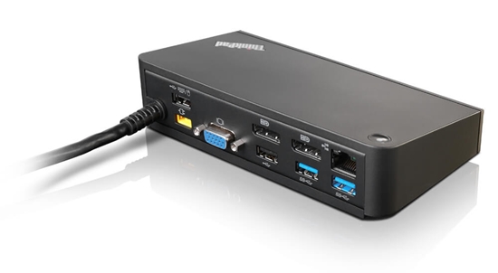 Picture of Lenovo 40A40090DK laptop dock/port replicator Wired USB 3.2 Gen 1 (3.1 Gen 1) Type-A Black