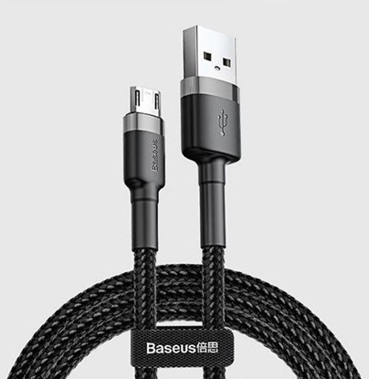 Picture of Baseus Cafule 2.4A 1m Micro USB cable (grey/black)