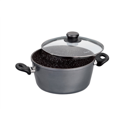 Attēls no Stoneline | Cooking pot | 6741 | 2 L | 18 cm | die-cast aluminium | Grey | Lid included