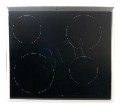Attēls no Electrolux EHF16240XK hob Black Built-in Zone Ceramic hob 4 zone(s)