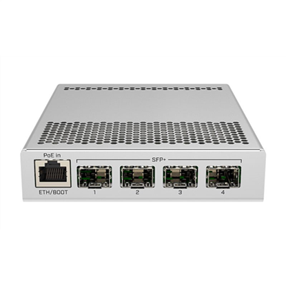 Picture of Switch|MIKROTIK|1x10Base-T / 100Base-TX / 1000Base-T|4xSFP+|PoE ports 1|CRS305-1G-4S+IN