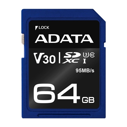 Изображение MEMORY SDXC 64GB V30/ASDX64GUI3V30S-R ADATA
