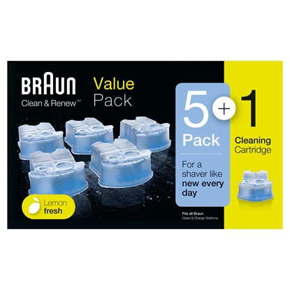 Picture of Braun Clean & Renew Refill Cartridges CCR – 5+1 Pack