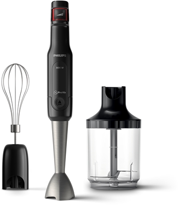 Picture of PHILIPS Viva ProMix HR2621/90 800W speedtouch, metal bar, plastic interface, xl chopper, whisk, 1l, black