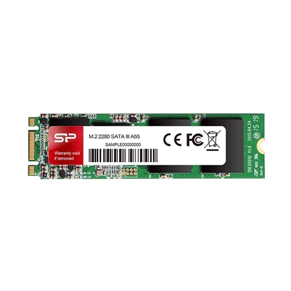 Picture of Silicon Power A55 256 GB, SSD interface M.2 SATA, Write speed 450 MB/s, Read speed 550 MB/s