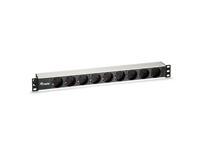 Picture of Equip 9-Outlet German Power Distribution Unit, Aluminum Shell